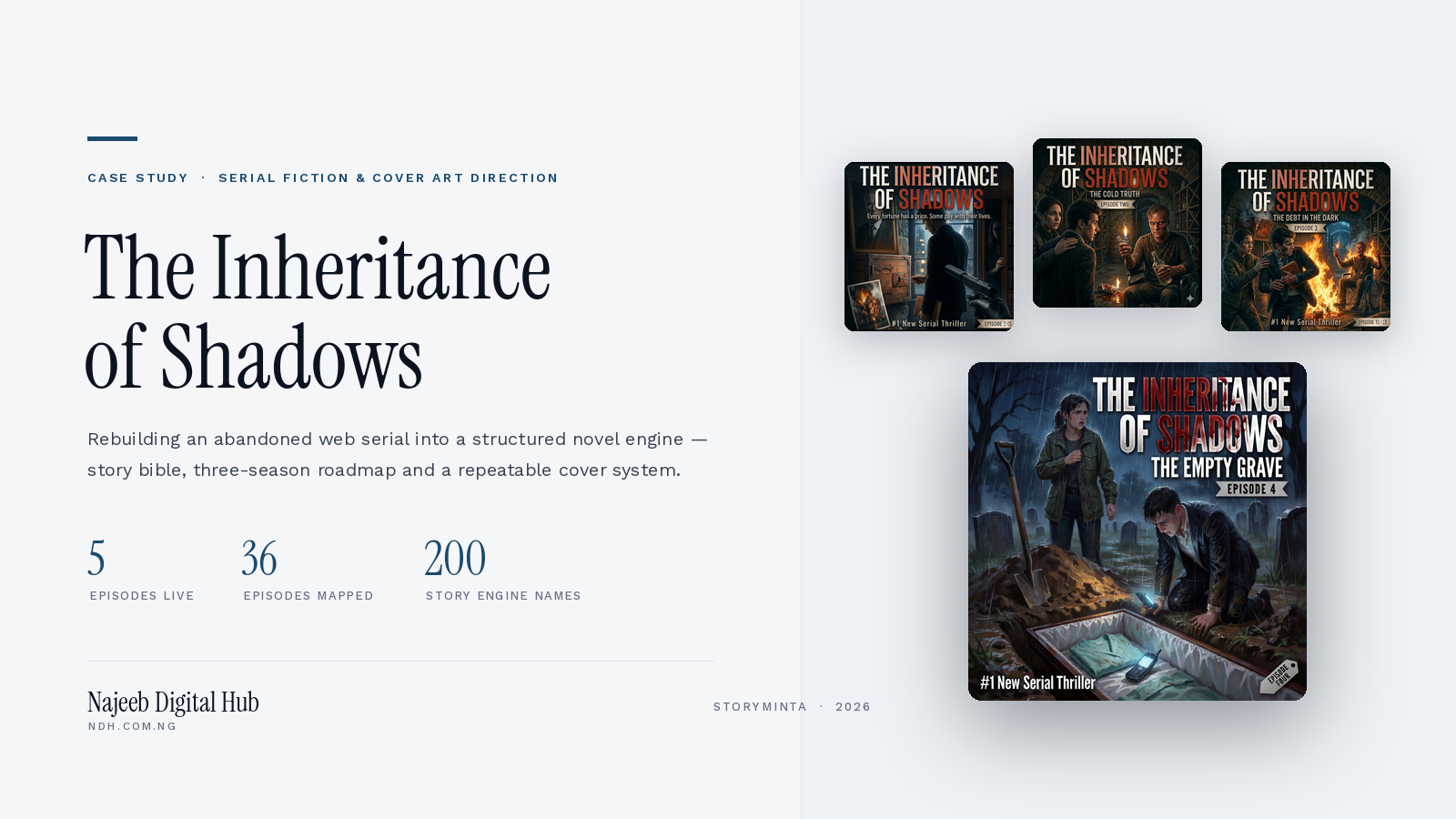 Relevant visual for Digital Story Series — "The Inheritance of Shadows"