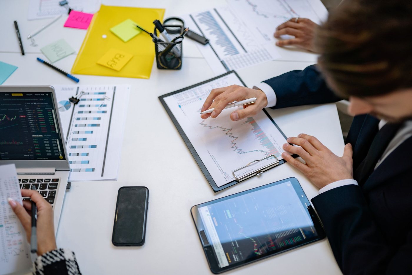 A marketer reviewing campaign performance