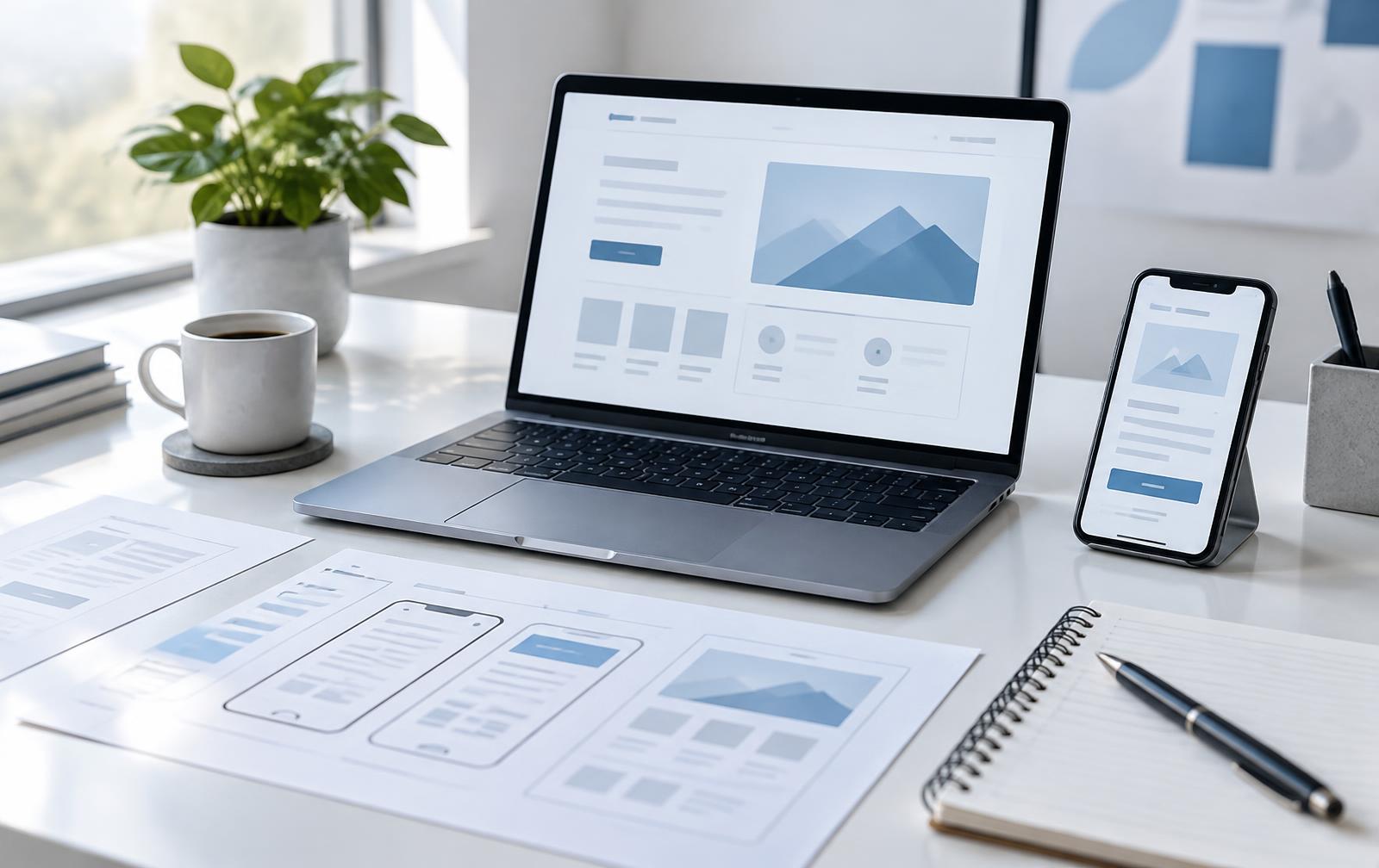 Digital project planning across laptop and mobile